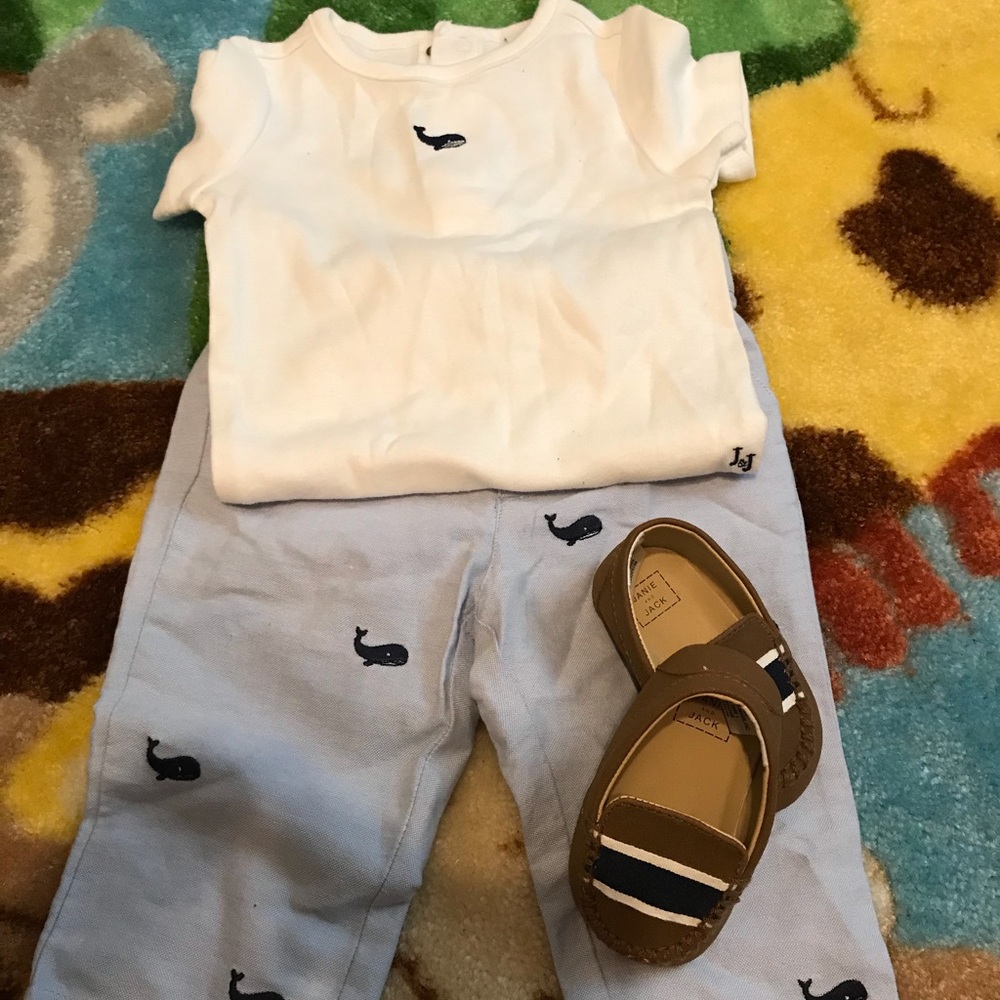 Boys Janie &Jack outfit. Onesie &paints included